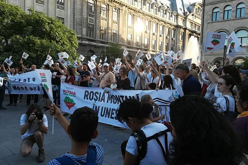 protest Rosia Monta, Foto: Ionut Baias