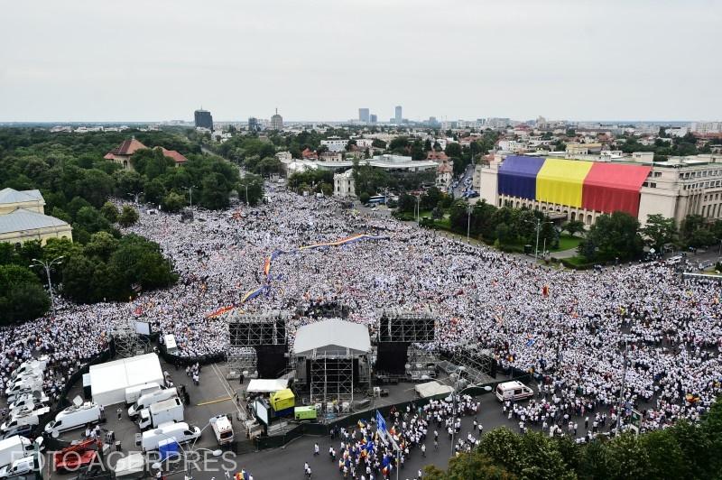 Protest Piata Victoriei, Foto: Agerpres