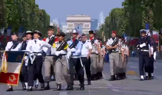 Defilare Ziua Nationala Franta, Foto: Captura video