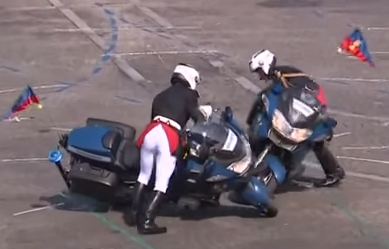 Incident motociclisti Ziua Nationala a Frantei, Foto: Captura video