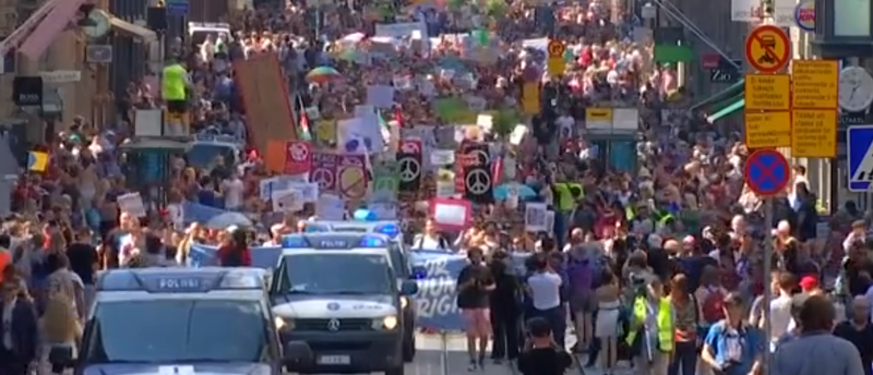 Protest - Helsinki, Foto: Captura YouTube