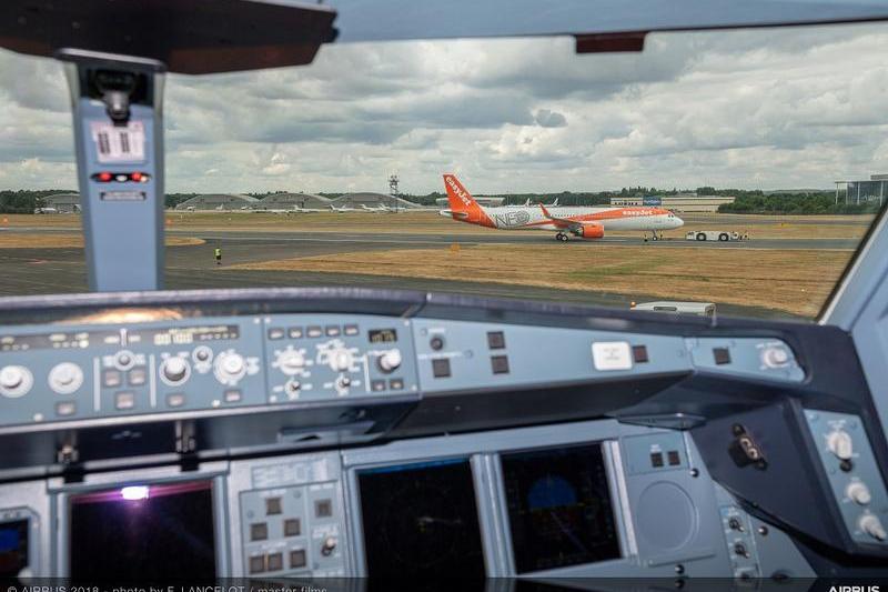 In cabina unui avion, Foto: Airbus