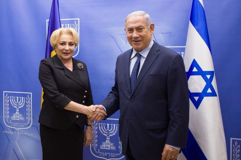 Viorica Dancila si Benjamin Netanyahu, Foto: Guvernul Romaniei