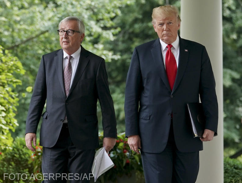 Jean-Claude Juncker si Donald Trump, Foto: Agerpres/AP