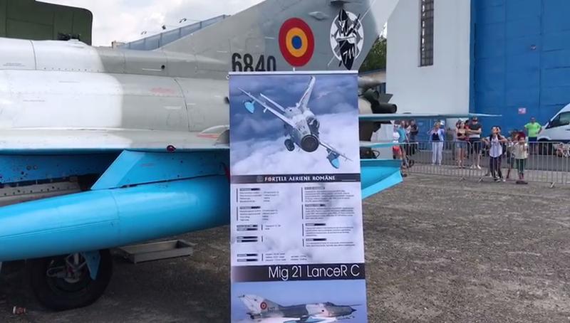 MIG 21 Lancer, expus la BIAS 2018, Foto: Captura video