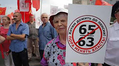 Proteste in Rusia impotriva majorarii varstei de pensionare, Foto: Captura YouTube