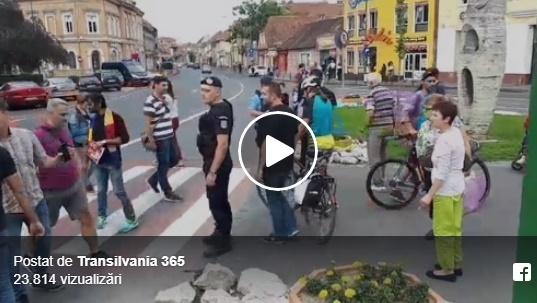 Protest in Brasov, Foto: Captura Facebook