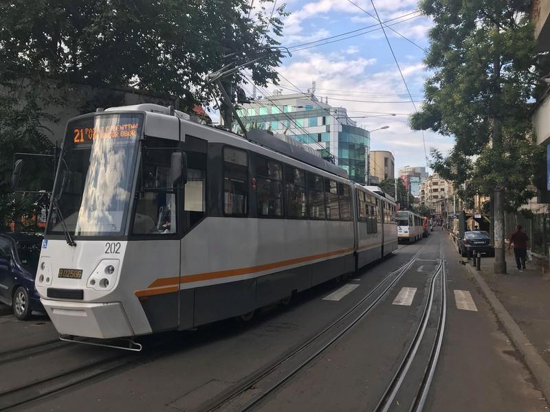 Tramvaie 21 blocate in trafic, Foto: Hotnews