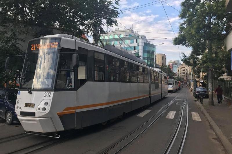 Tramvaie 21 blocate in trafic, Foto: Hotnews