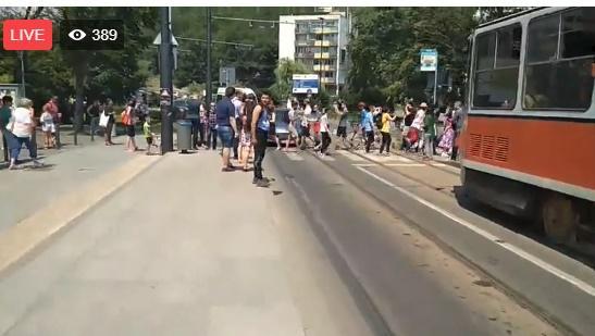 Protest la Cluj pe trecerea de pietoni, Foto: Captura video