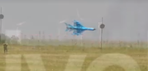 Momentul prabusirii avionului MiG LanceR, Foto: Captura video