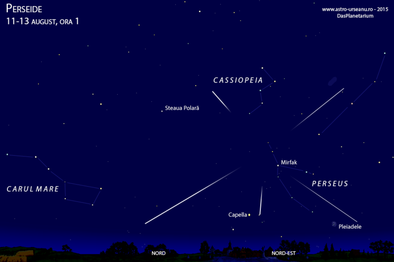 Perseide, Foto: Observatorul Astronomic din Bucuresti