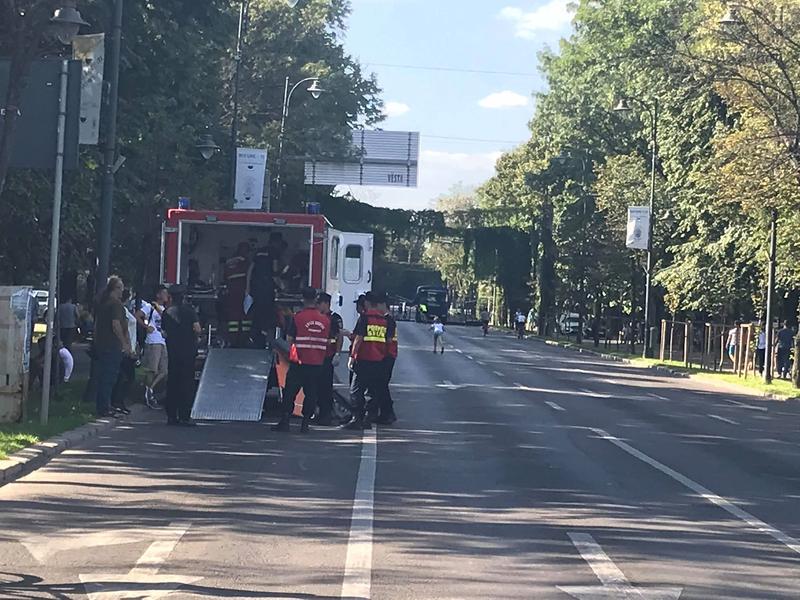 Interventie SMURD la protest, Foto: Hotnews