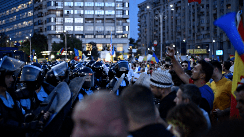 Protest Piata Victoriei, Foto: Hotnews