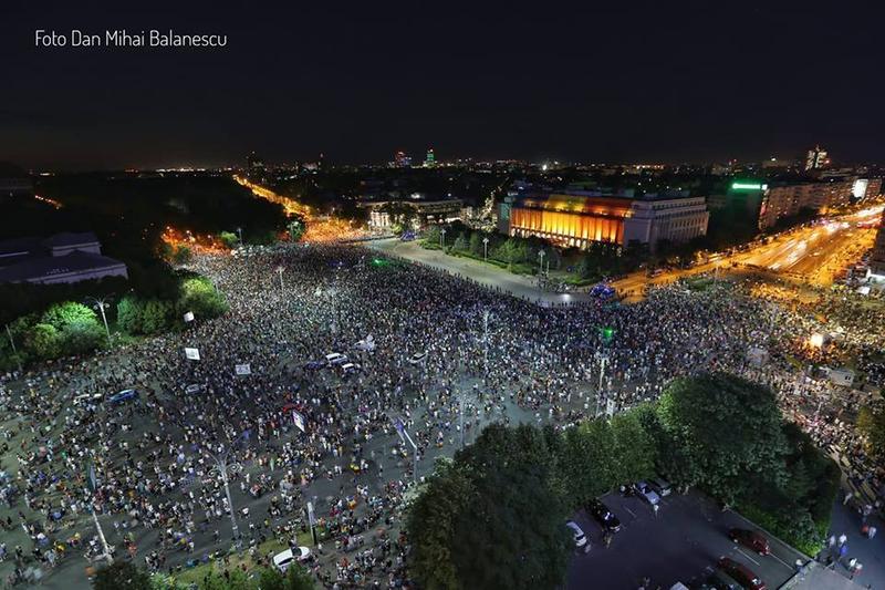 Protest Piata Victoriei 11 august, Foto: Dan Mihai Balanescu