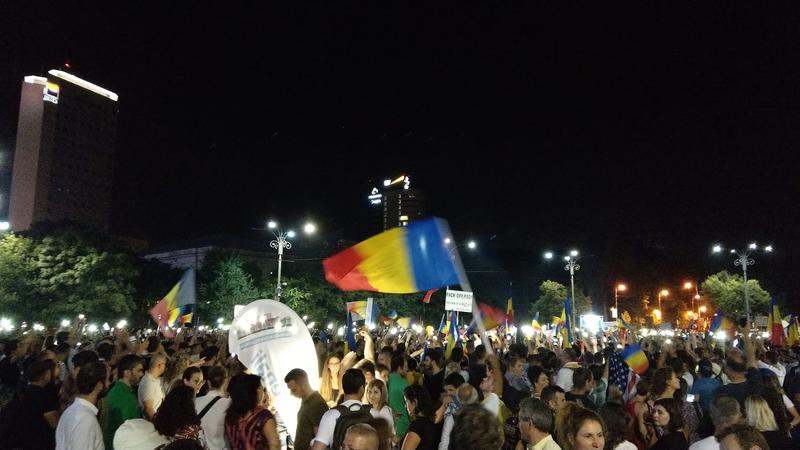 Protest Piata Victoriei 12 august, Foto: Hotnews