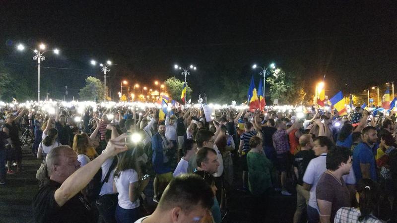 Protest Piata Victoriei 12 august, Foto: Hotnews