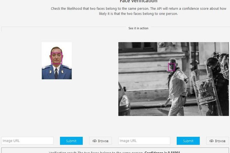 Verificare faceiala pe Face API, Foto: Face API
