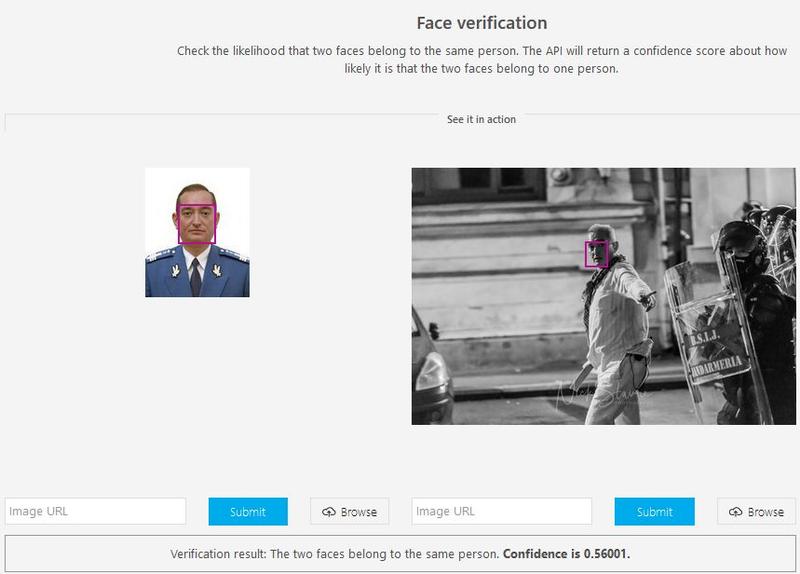 Verificare faceiala pe Face API, Foto: Face API