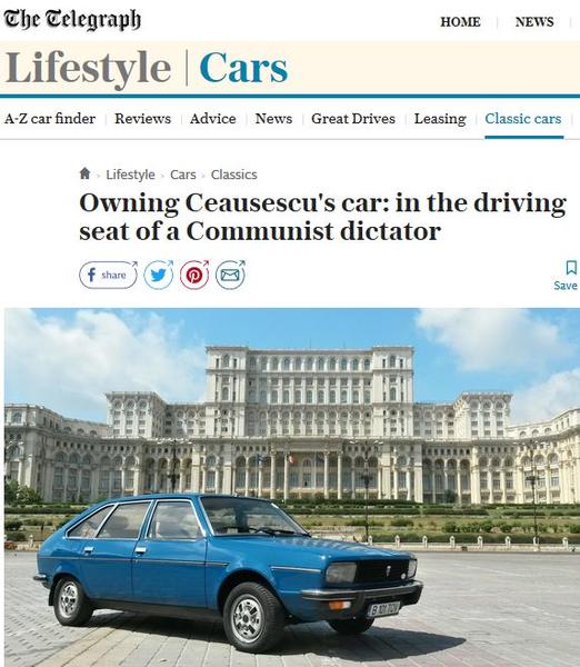 The Telegraph despre Tovarasa, Foto: Captura The Telegraph