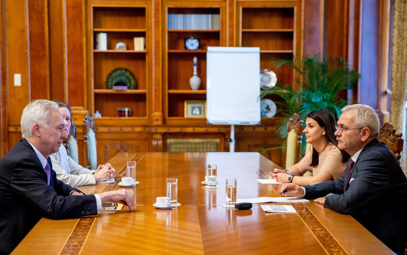 Dragnea si Klemm , Foto: cdep.ro