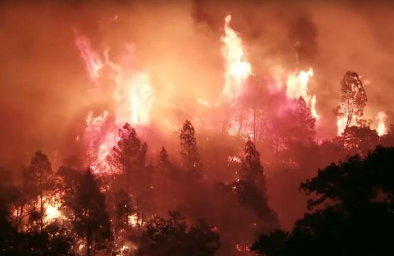 Incendiu California, Foto: Captura YouTube