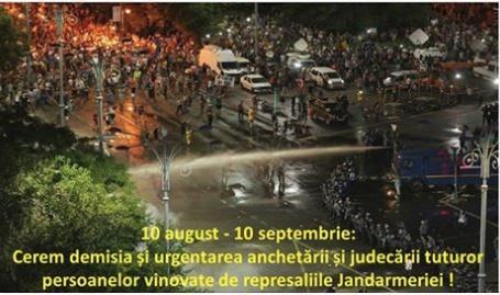 Protest 10 septembrie, Foto: Captura Facebook