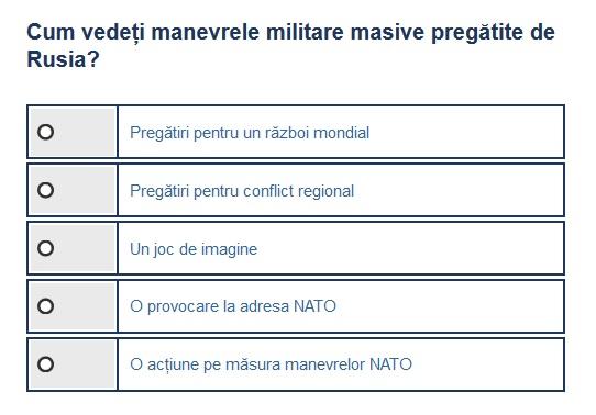 Sondaj Manevre militare rusesti, Foto: Hotnews