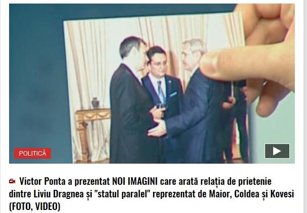 Dragnea cu generalul Coldea, Foto: captura B1 TV