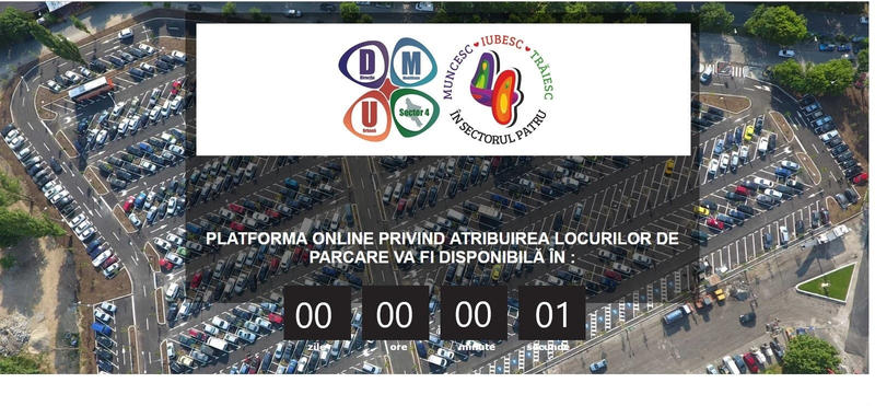 Platforma online parcare, Foto: Primaria Sector 4