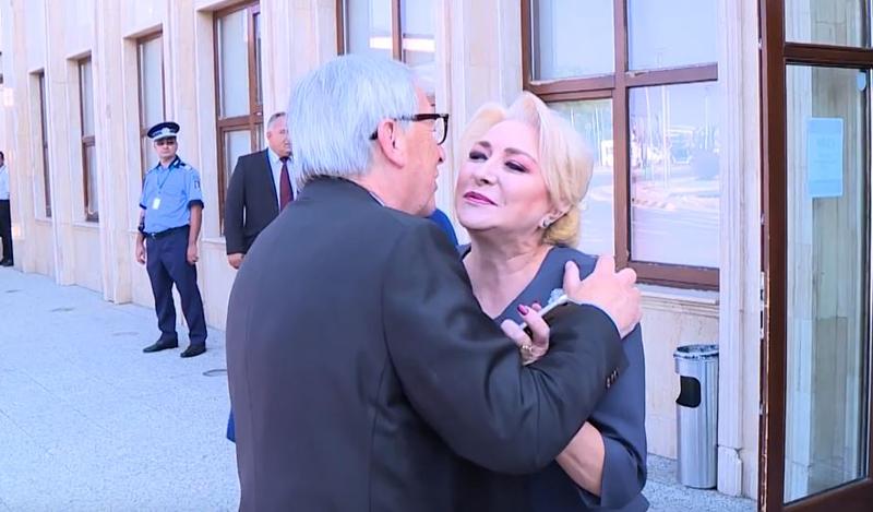 Juncker si Dancila, Foto: Captura YouTube