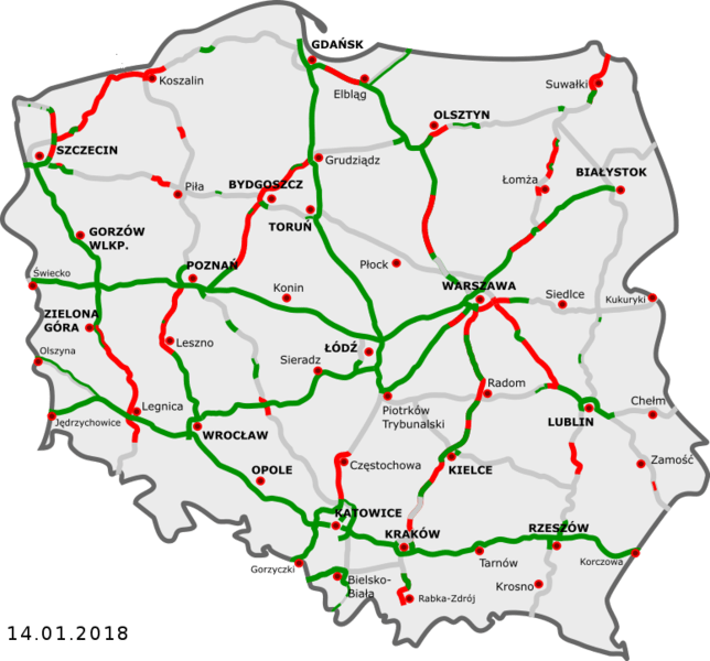 Autostrazi in Polonia, Foto: Wikipedia
