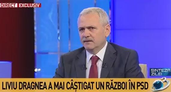 Dragnea la Sinteza zilei, Foto: Captura Antena 3