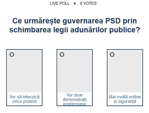 Sondaj legea adunarilor publice, Foto: Hotnews
