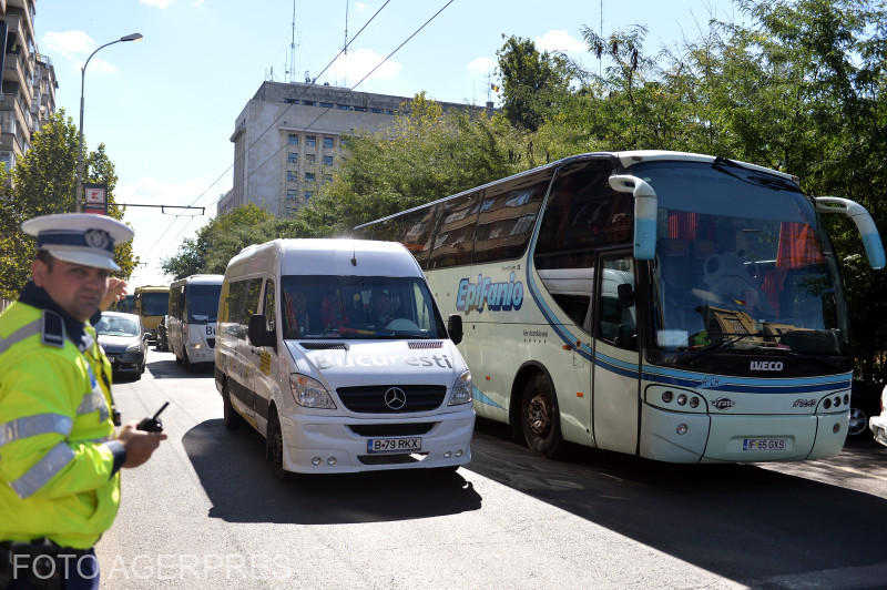 Protest transportatori (foto arhiva), Foto: Agerpres