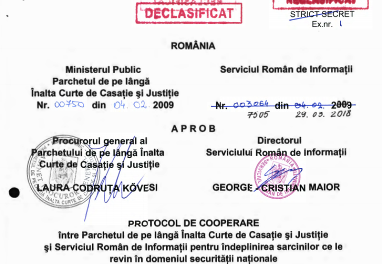 Protocol Parchet-SRI, Foto: SRI