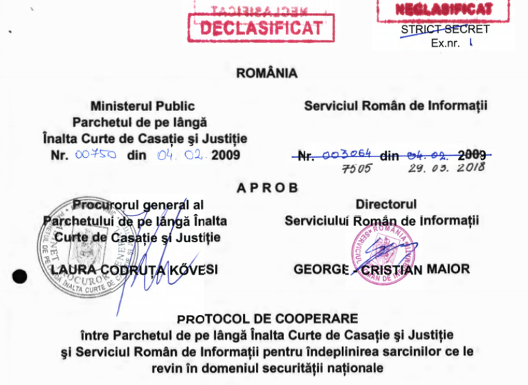 Protocol Parchet-SRI, Foto: SRI