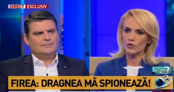 Gabriela Firea la Radu Tudor, Foto: captura Antena 3