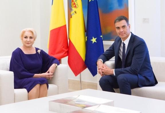 Viorica Dancila si Pedro Sanchez, Foto: Hotnews
