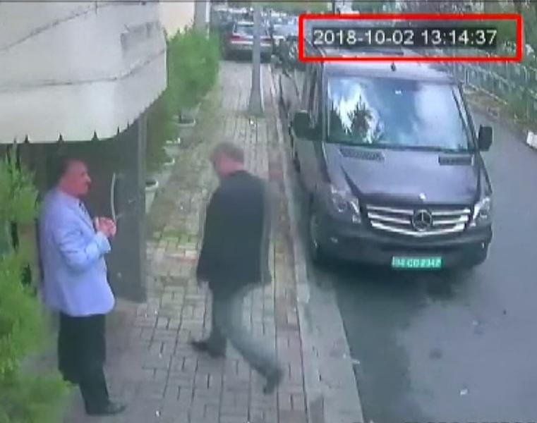 Jamal Khashoggi intrand in consulat, Foto: Captura YouTube