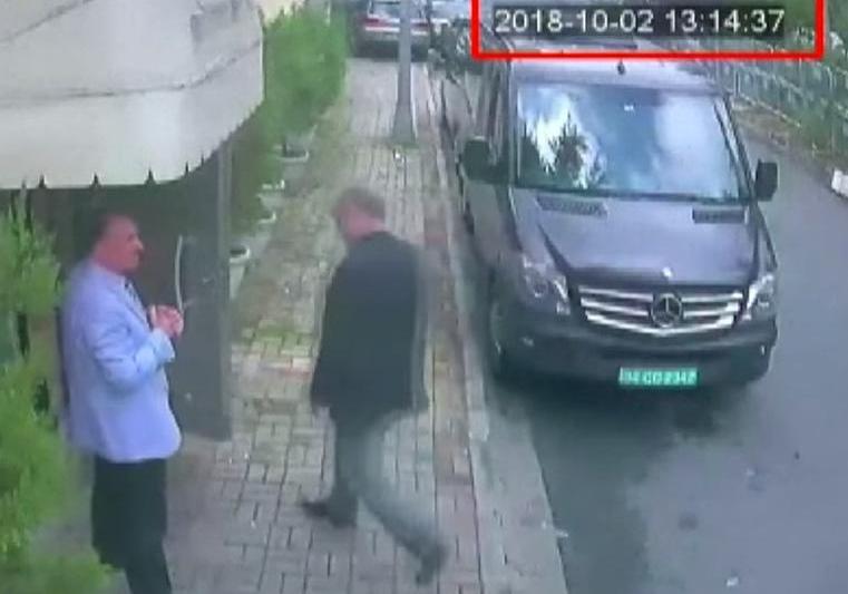 Jamal Khashoggi intrand in consulat, Foto: Captura YouTube