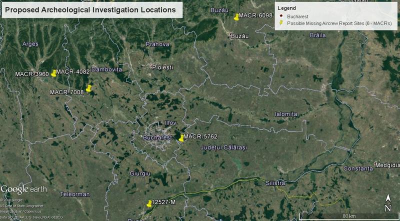 Locuri propuse pentru investigare, Foto: MNIR