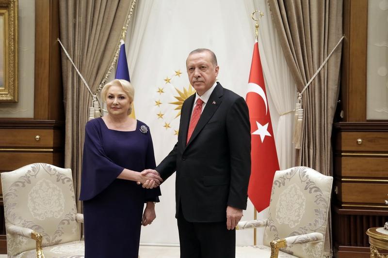 Viorica Dancila si Recep Tayyip Erdogan, Foto: gov.ro