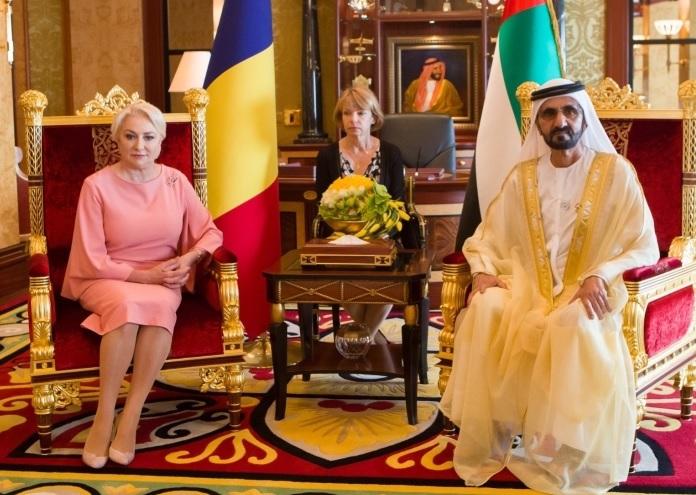 Viorica Dancila si Mohammed bin Rashid Al Maktoum, Foto: Guvern