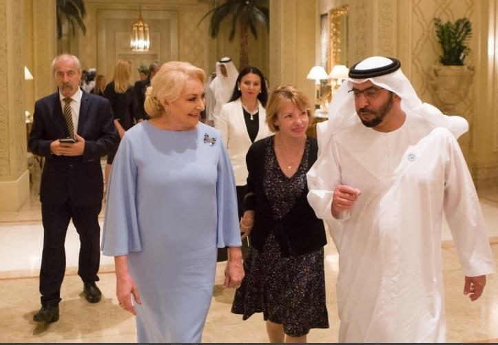 Viorica Dancila si Hamdan Bin Zayed Al Nahyan, Foto: Guvern