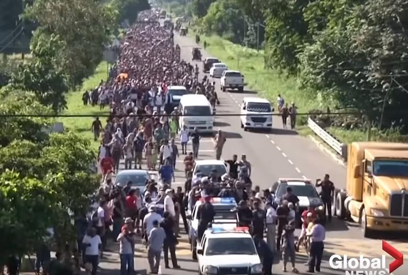 Caravana cu migranti, Foto: Captura YouTube