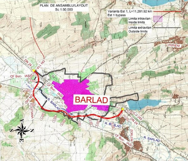 Contractul pentru varianta de ocolire Bârlad a fost semnat: 28 de milioane de euro pentru noua șosea de 11 km