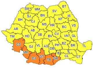 Avertizari ANM, Foto: ANM