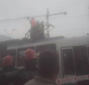 Accident tramvai, Foto: Captura Facebook