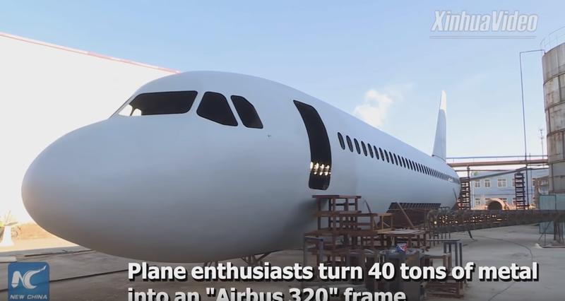 Replica Airbus A320, Foto: Captura YouTube